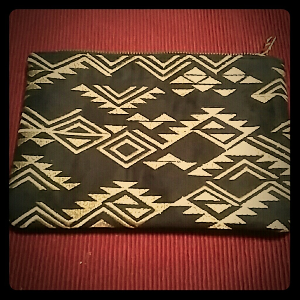 Suede pouch